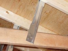 Steel roof supports for Chicago Winters!